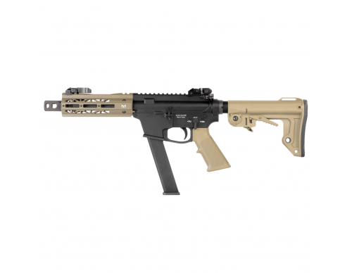 Страйкбольный пистолет-пулемет (King Arms) TWS 9mm SBR GBB (DE)